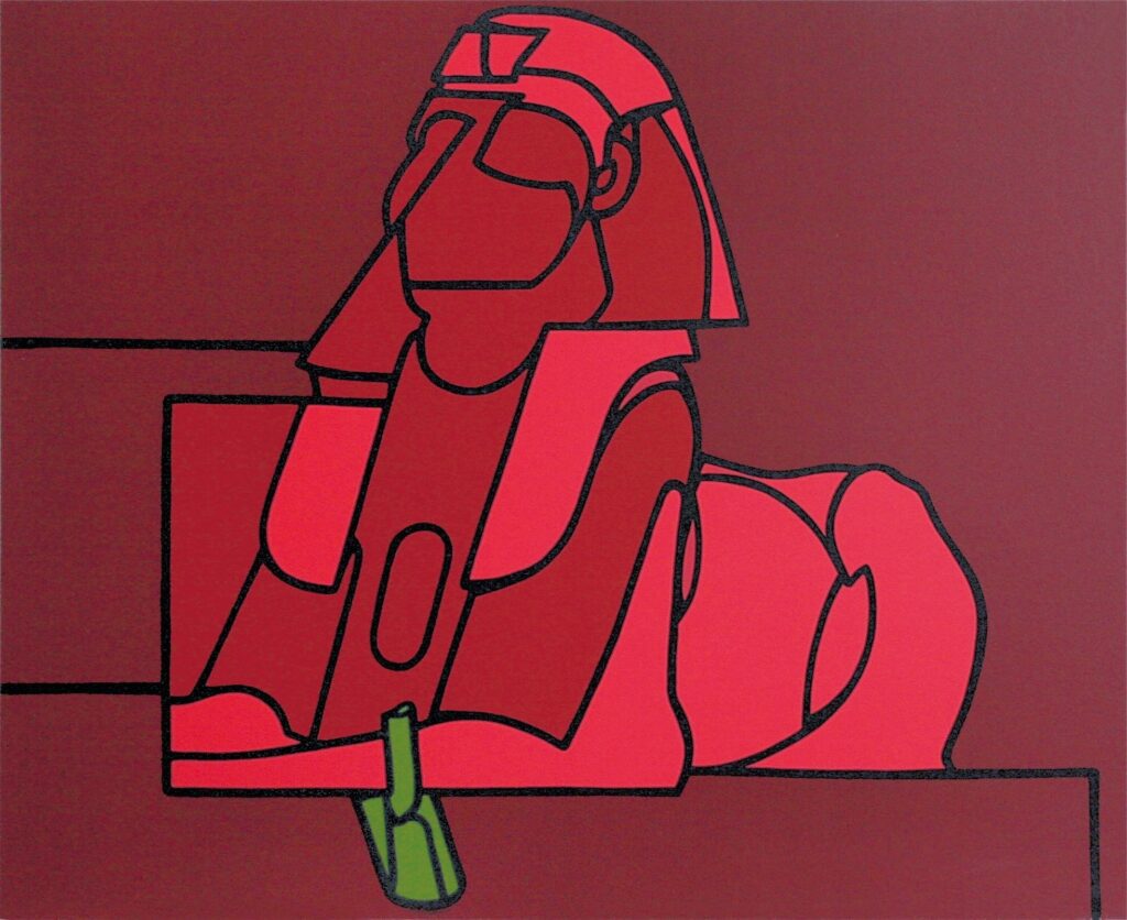Valerio Adami Police Notice, 1973