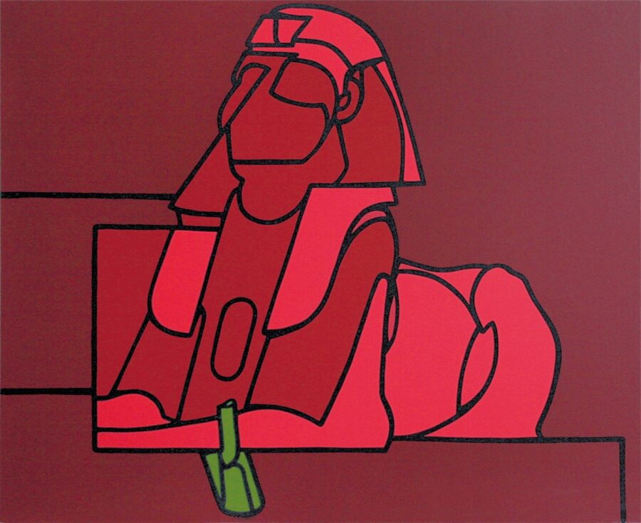 Valerio Adami Police Notice, 1973