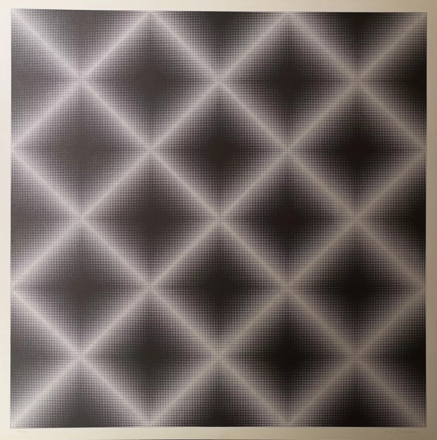 Getulio Alviani Testura grafica x ortogonale